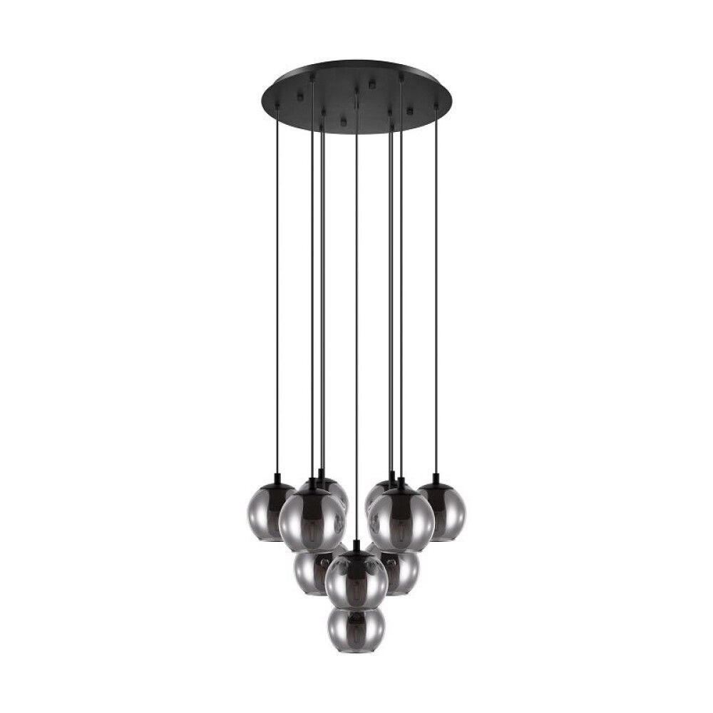 Loftljós Ariscani 10x40W E27 Eglo reyklitað/svart þv.65,5cm