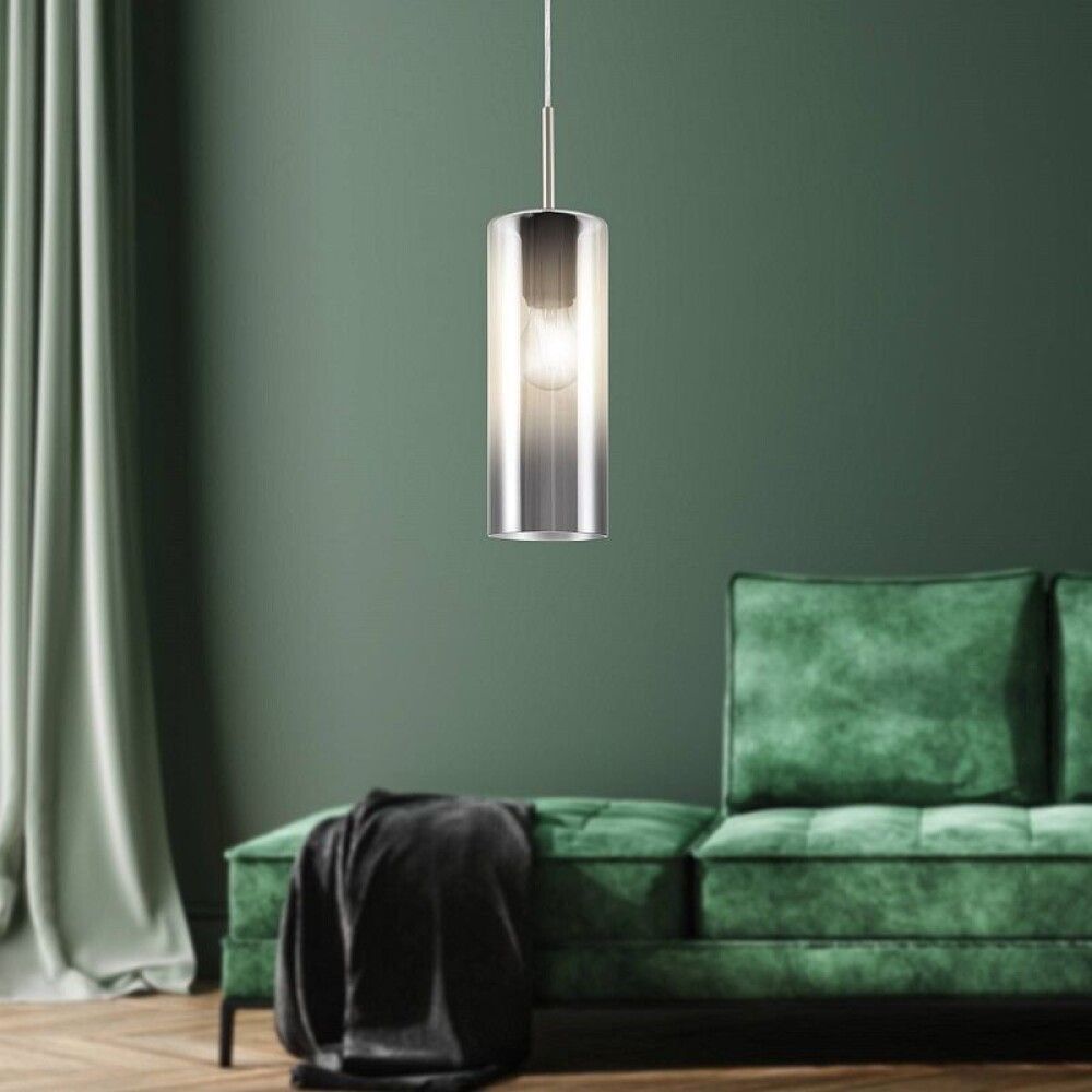 Loftljós Selvino E27 Eglo burstað stál þv10cm