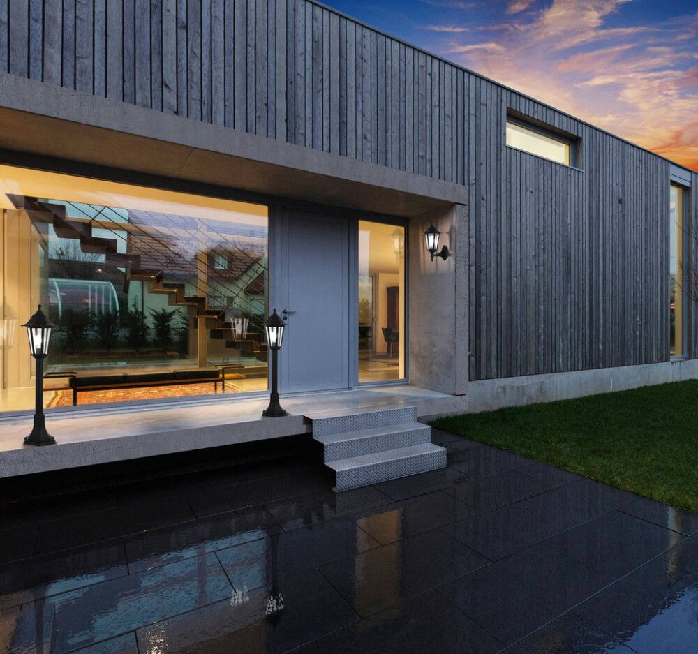 Útiveggljós Duanera 28W, E27 frá Eglo, hæð 35,5 cm, lýsing u