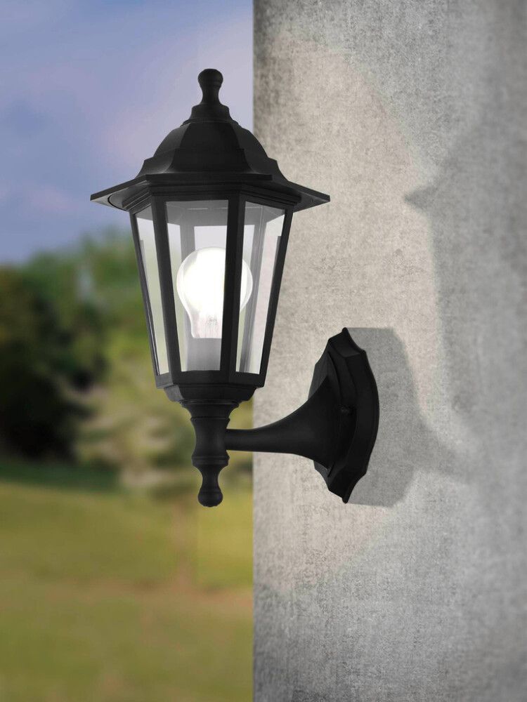 Útiveggljós Duanera 28W, E27 frá Eglo, hæð 35,5 cm, lýsing u