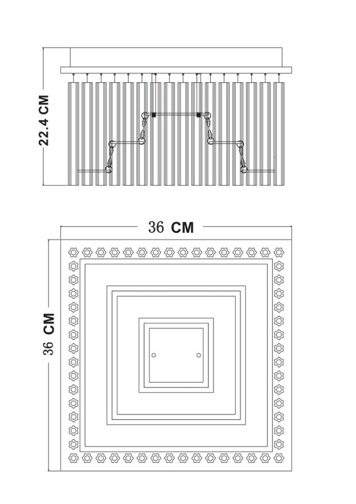 Loftljós LED 21W Vince Globo 36cm