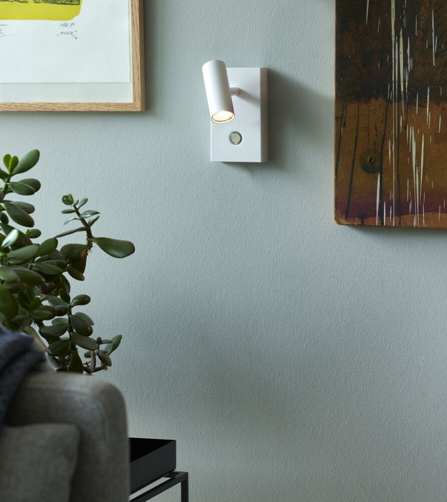 Veggljós LED Omari hvítt dimmanlegt 12 cm