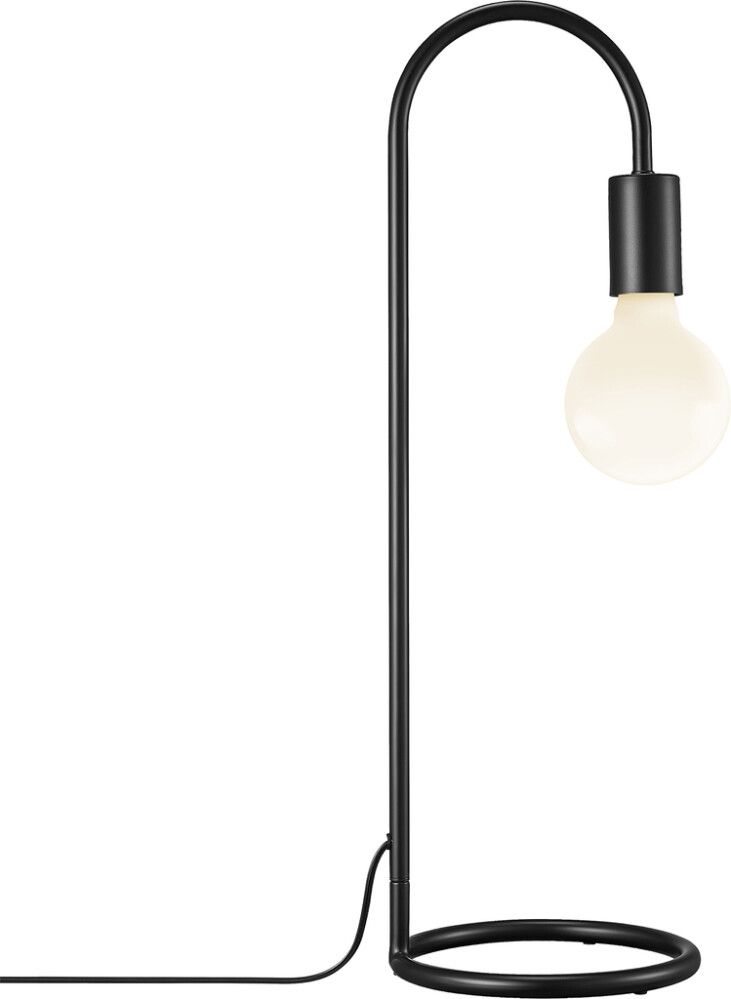 Borðlampi E27 Paco svartur 55 cm