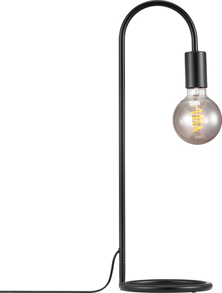 Borðlampi E27 Paco svartur 55 cm