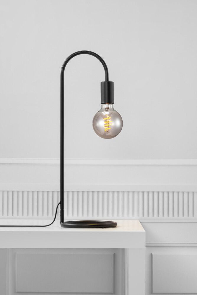 Borðlampi E27 Paco svartur 55 cm