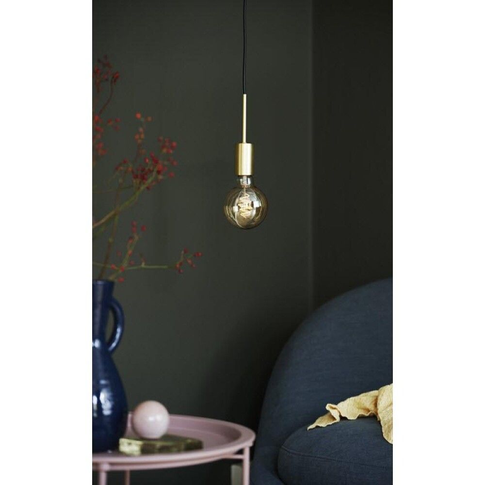 Hangandi perustæði E27 Paco messing 2 m