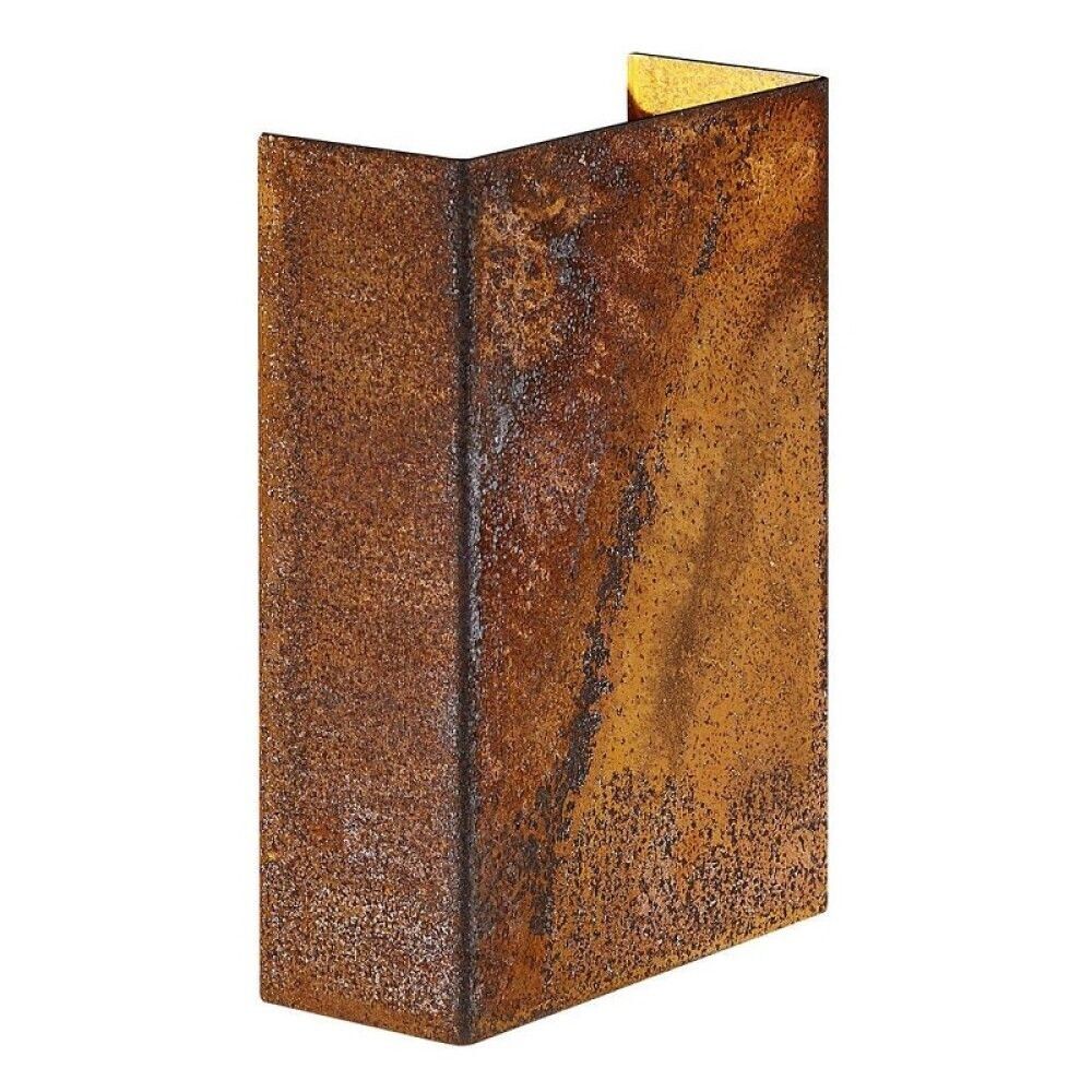 Veggljós LED Fold 10 Corten stál 14,8 cm