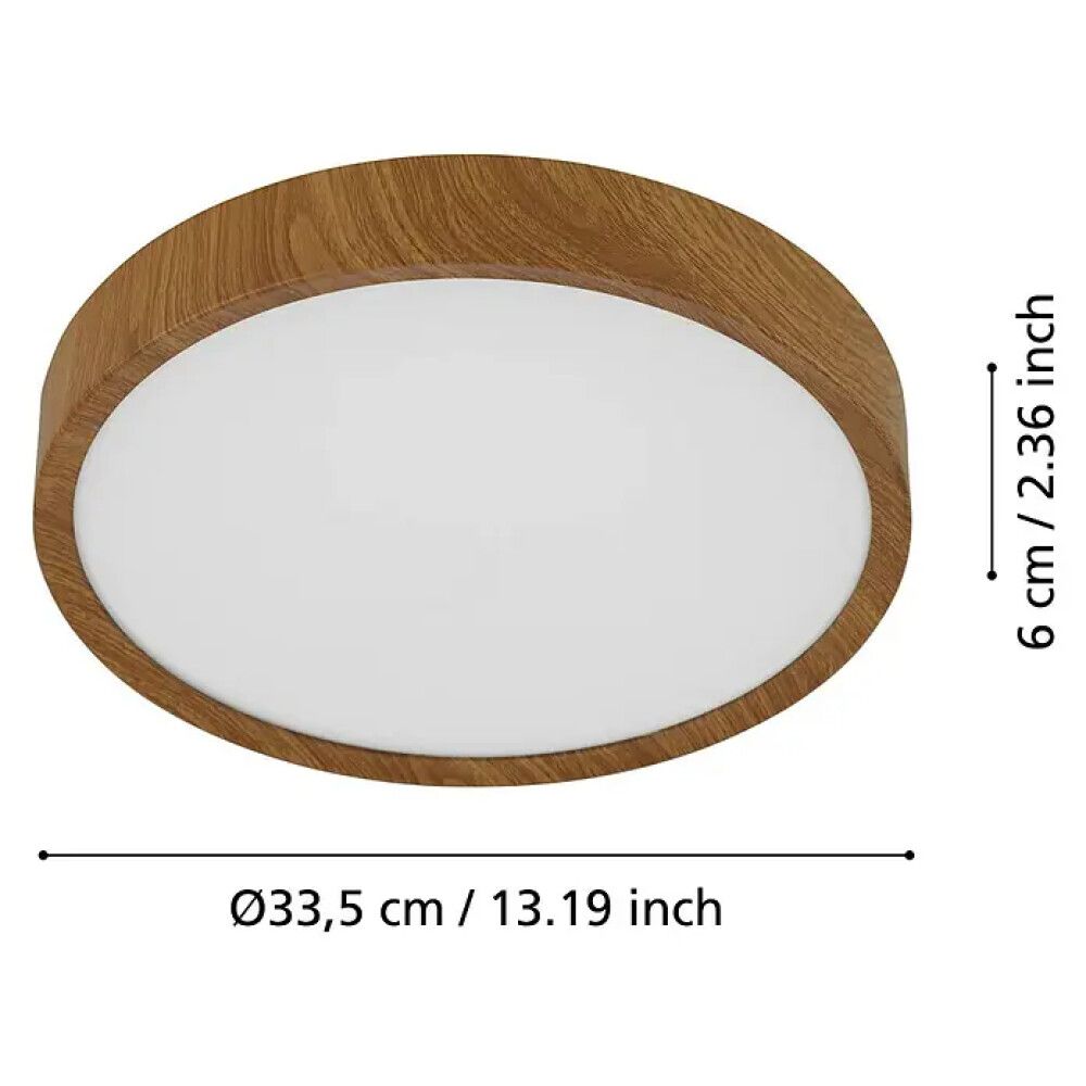 LED kúpull Musurita Eglo tré þv34cm