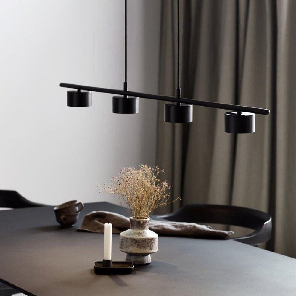 Hangandi ljós LED Clyde svart 115 cm