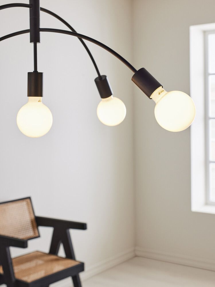 Hangandi ljós 5xE27 Cygnus Ø70 cm svart