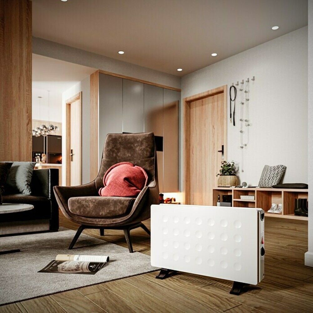 Rafmagnsofn 750W/1500W/2000W Voltomat hvítur