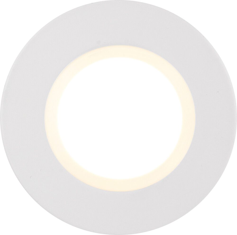 Innfeldur kastari LED Siege hvítur Ø8,5 cm