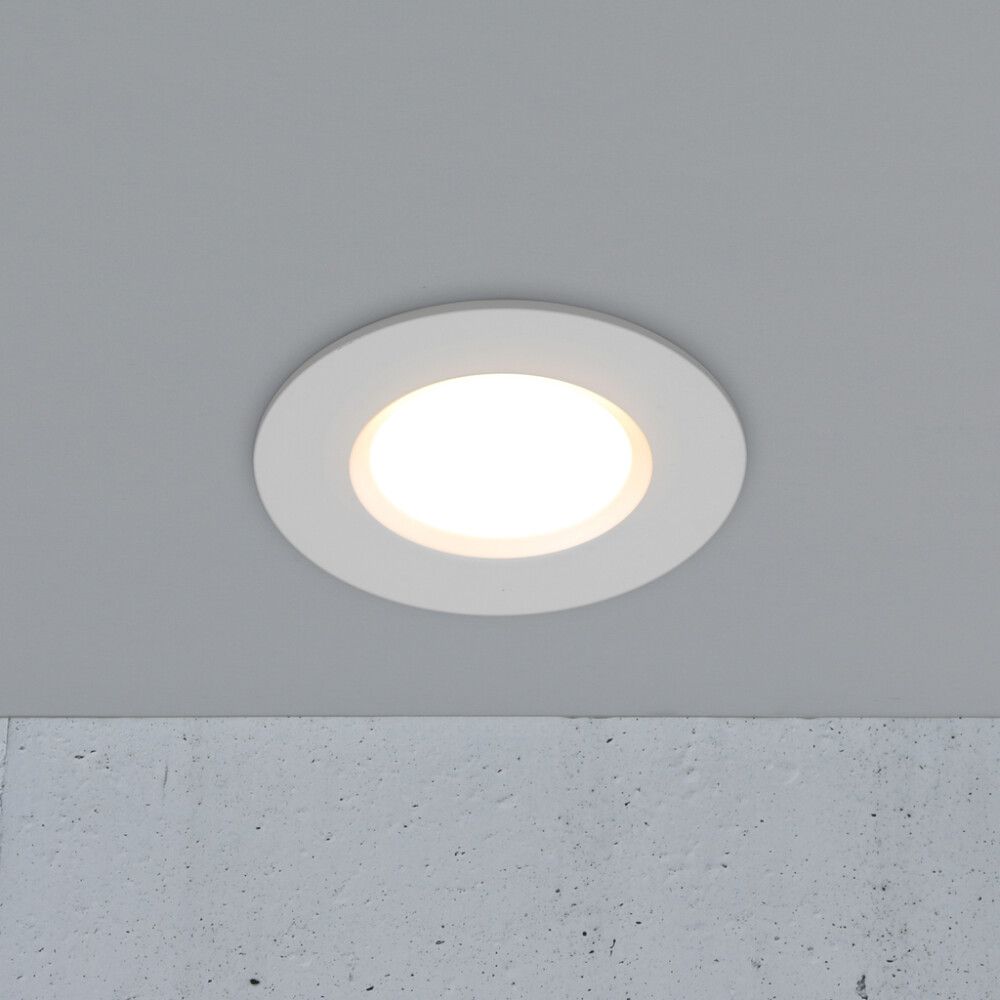 Innfeldur kastari LED Siege hvítur Ø8,5 cm