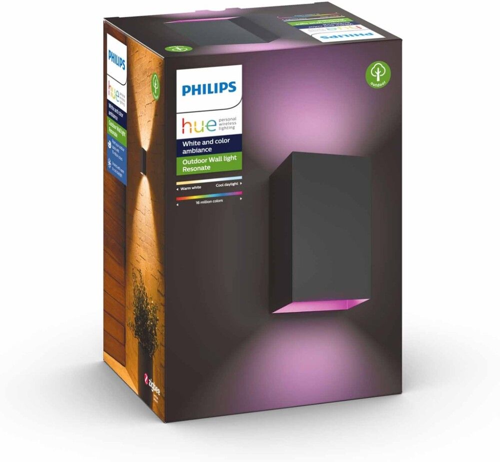 Veggljós LED RGBW 13,5W IP44 Philips Hue