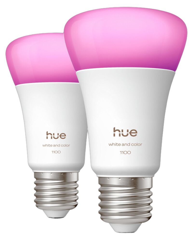 Ljósaperur  2xE27 9W RGBW Philips Hue