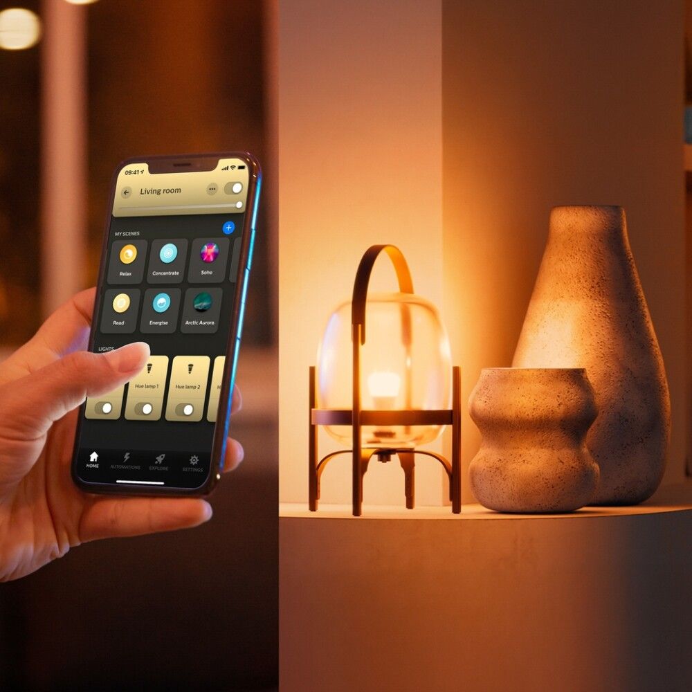 Ljósaperur  2xE27 9W RGBW Philips Hue