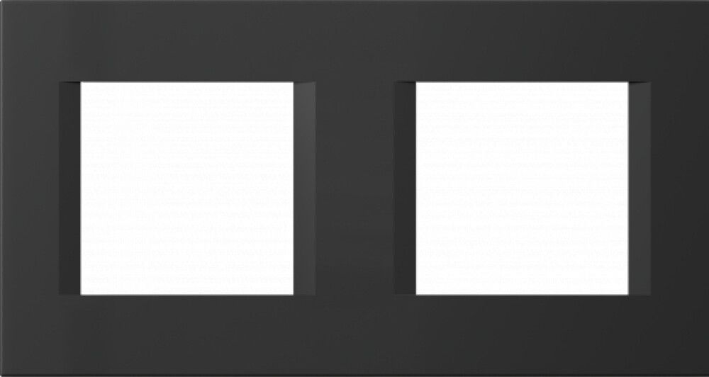 Rammi 2x2F Modul matt svartur