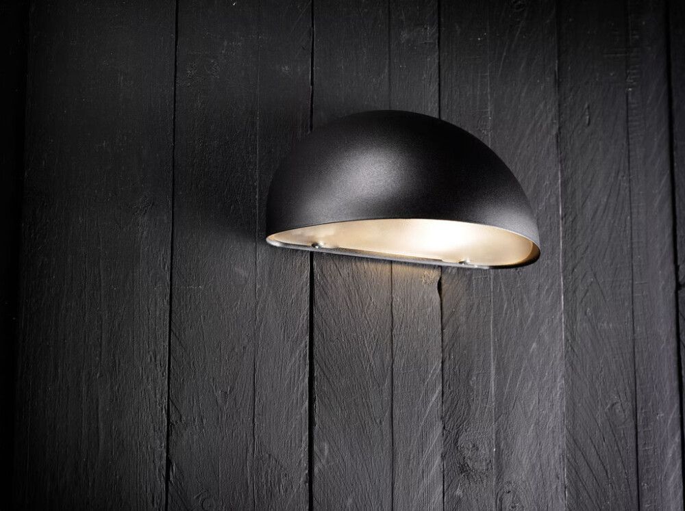 Veggljós E14 Scorpius svart/kopar 20 cm