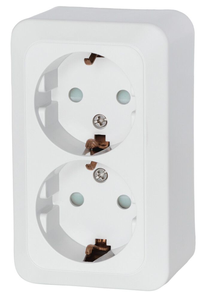 Tengill 2 faldur utanáliggjandi Ekonomik hvítur