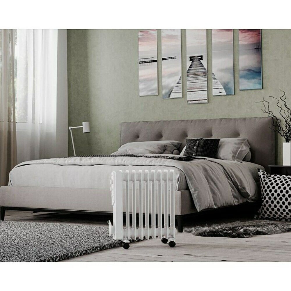 Rafmagnsofn olíufylltur 2000W hvítur Voltomat