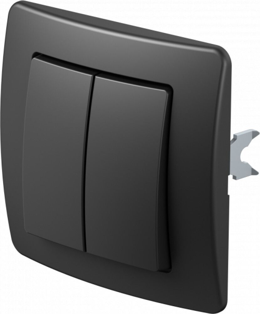 Samrofi 2 faldur með vippu og ramma Ekonomik svartur