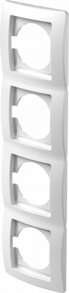 Rammi 4 faldur lóðréttur Ekonomik hvítur