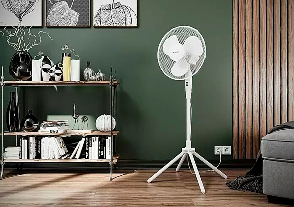 Gólfvifta Ø40 cm Star-Fan hvít