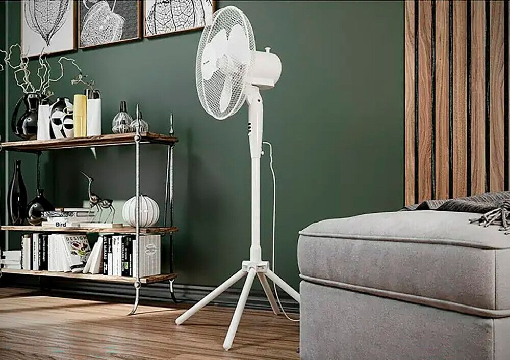 Gólfvifta Ø40 cm Star-Fan hvít