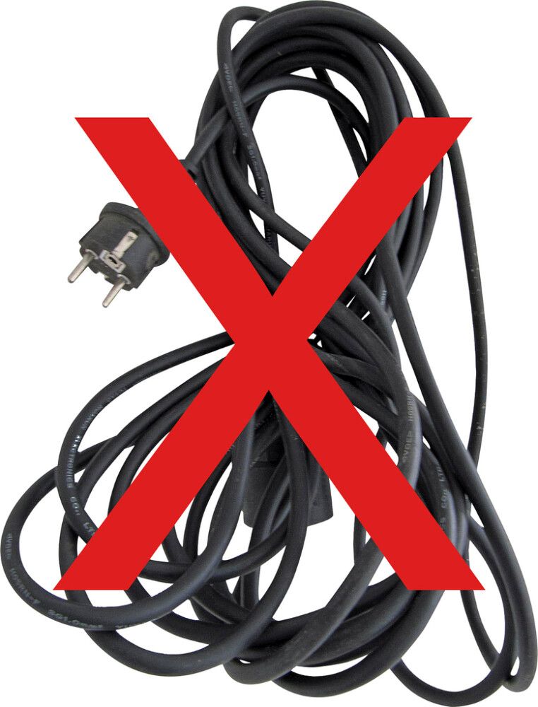 Kapalkefli fyrir rafmangssnúru blátt