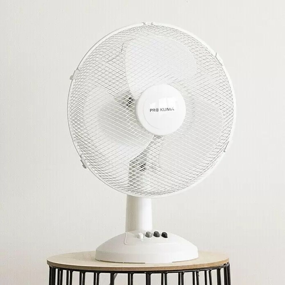 Borðvifta Ø30 cm Proklima hvít