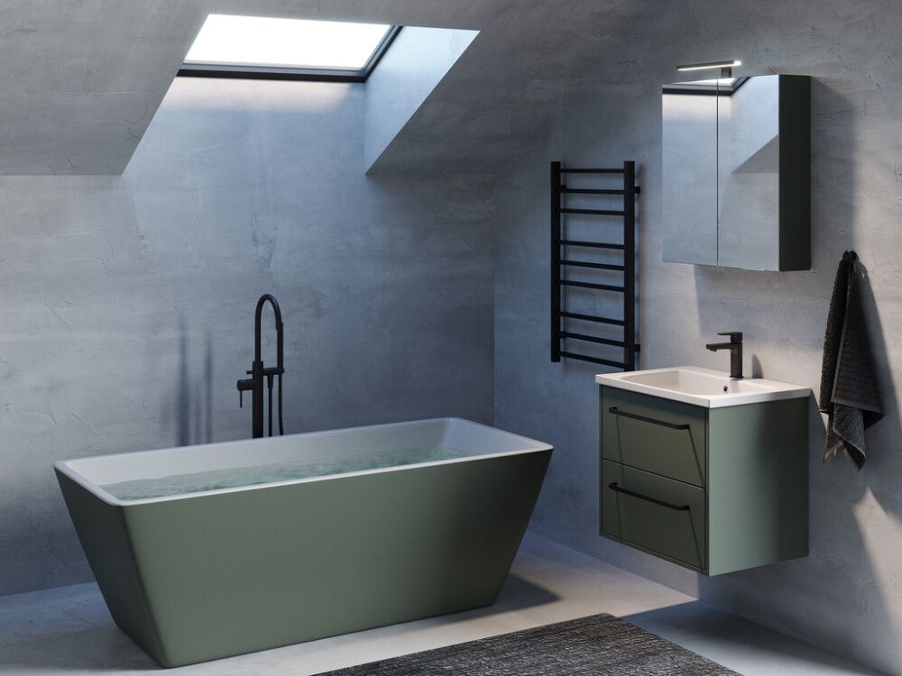 Handlaug 60cm Camargue Nord Moderne hvít