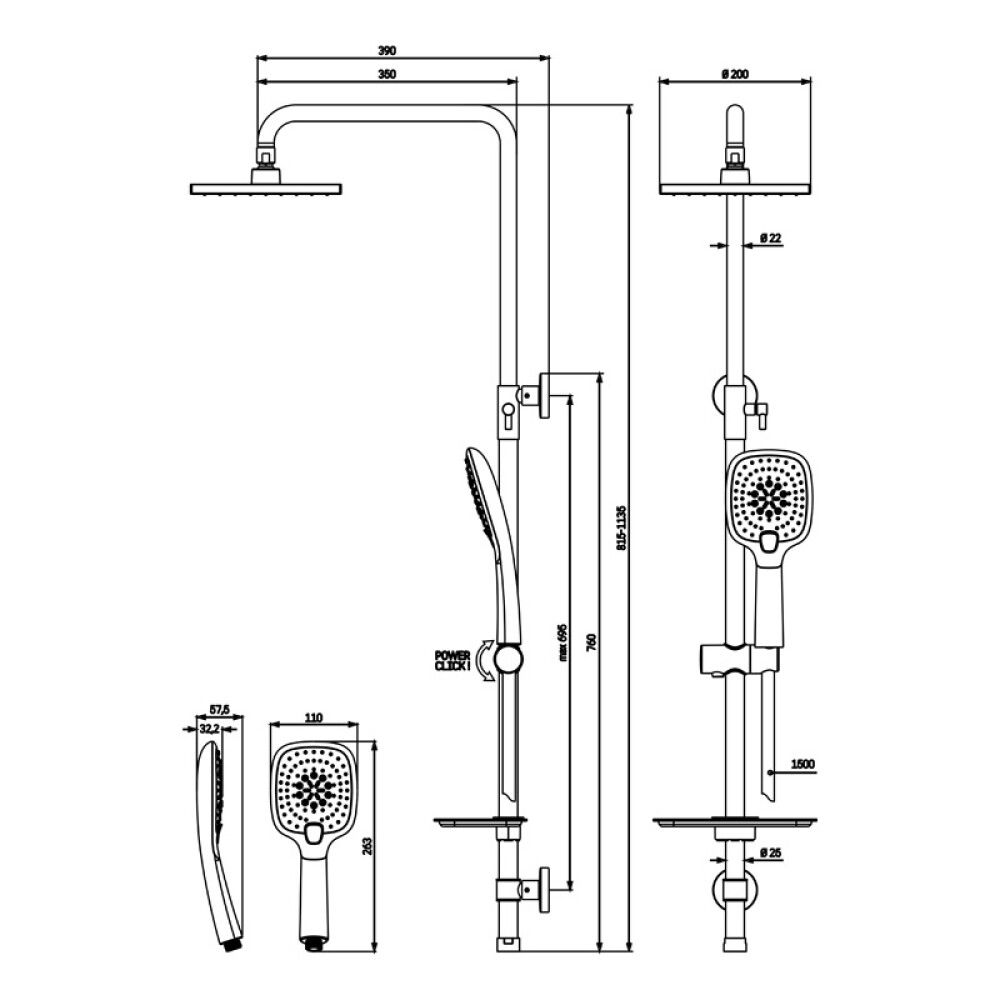Sturtusett Camargue Samsø Keteminde rústfrítt stál
