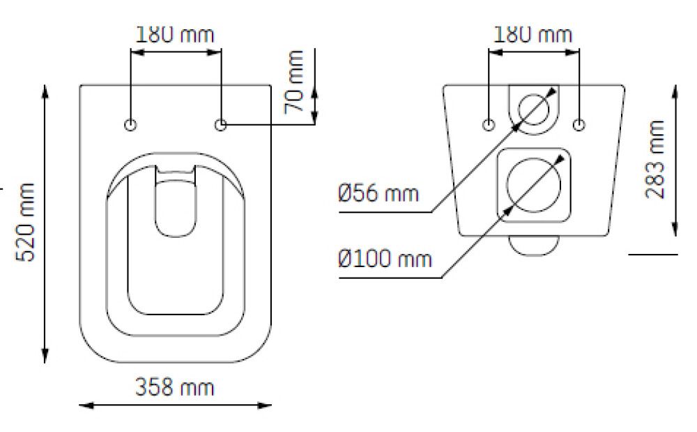 Vegghengt salerni Bromölla hvítt 52 cm Skärgård