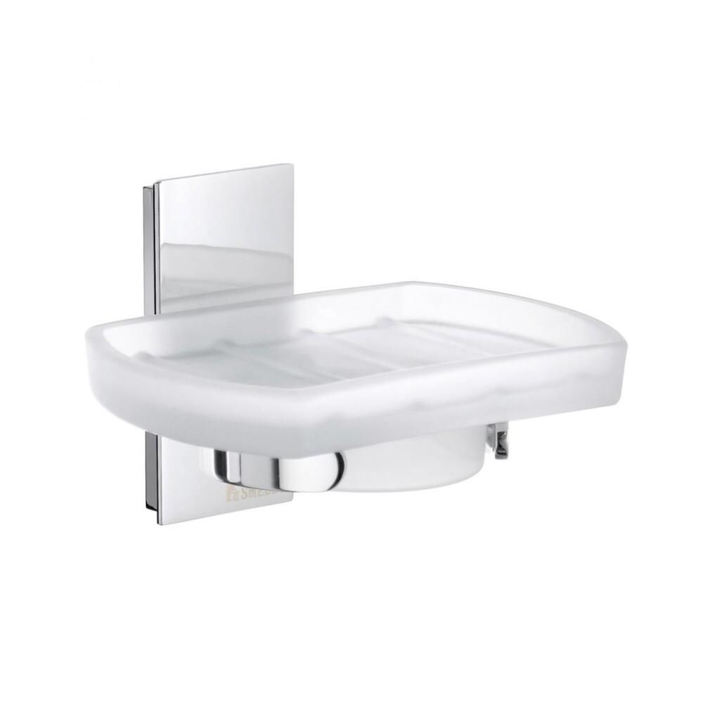 Sápudiskur veggfestur Smedbo Pool hvítur