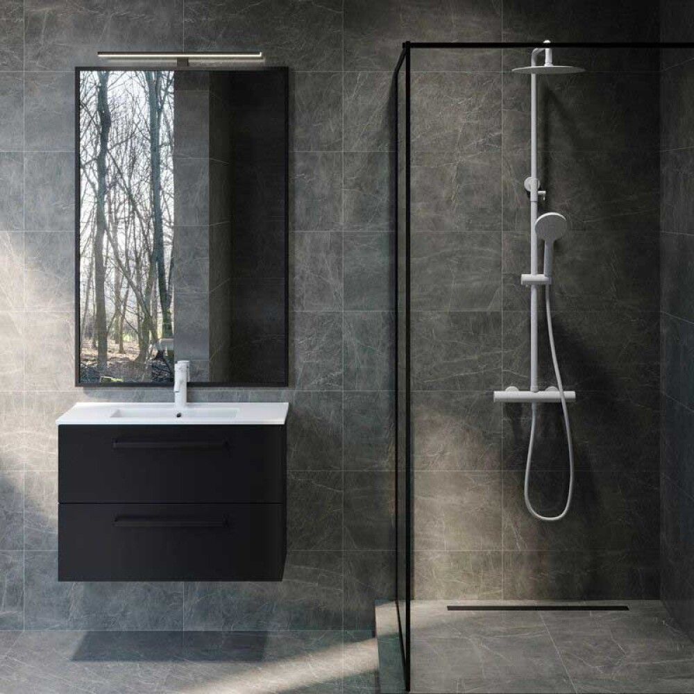 Sturtusett Dueodde Ø25 cm matt hvítt 118 cm Skärgård