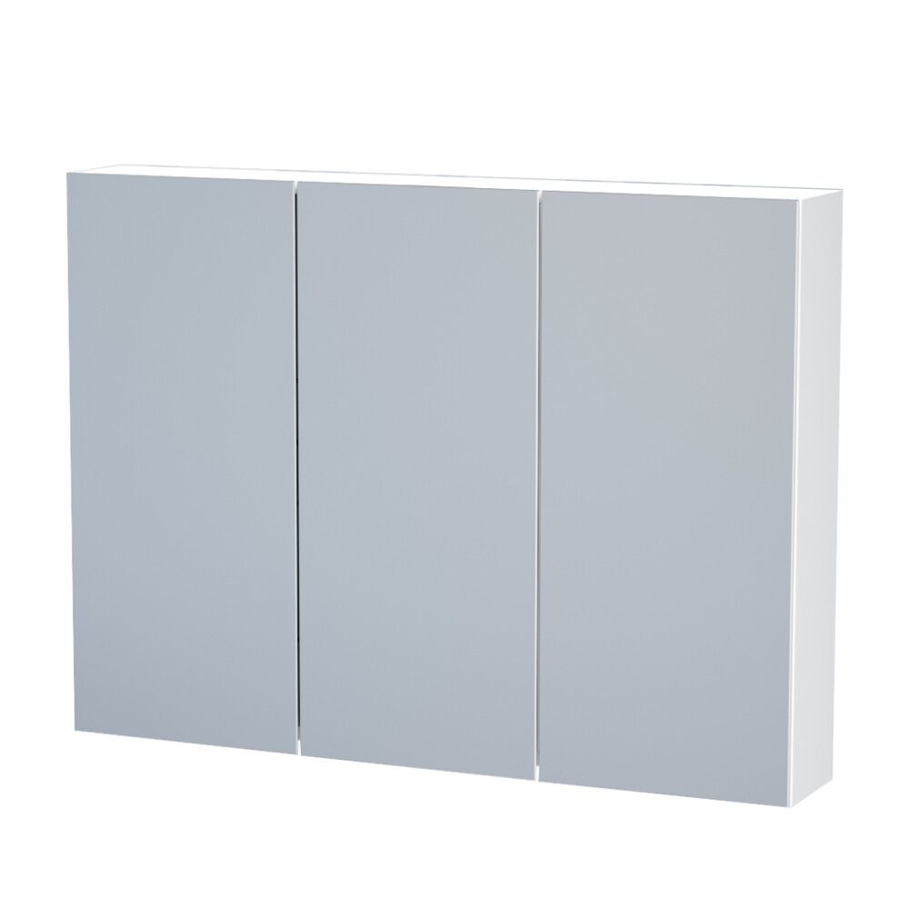 Speglaskápur matt hvítur 90x65 Svanholm