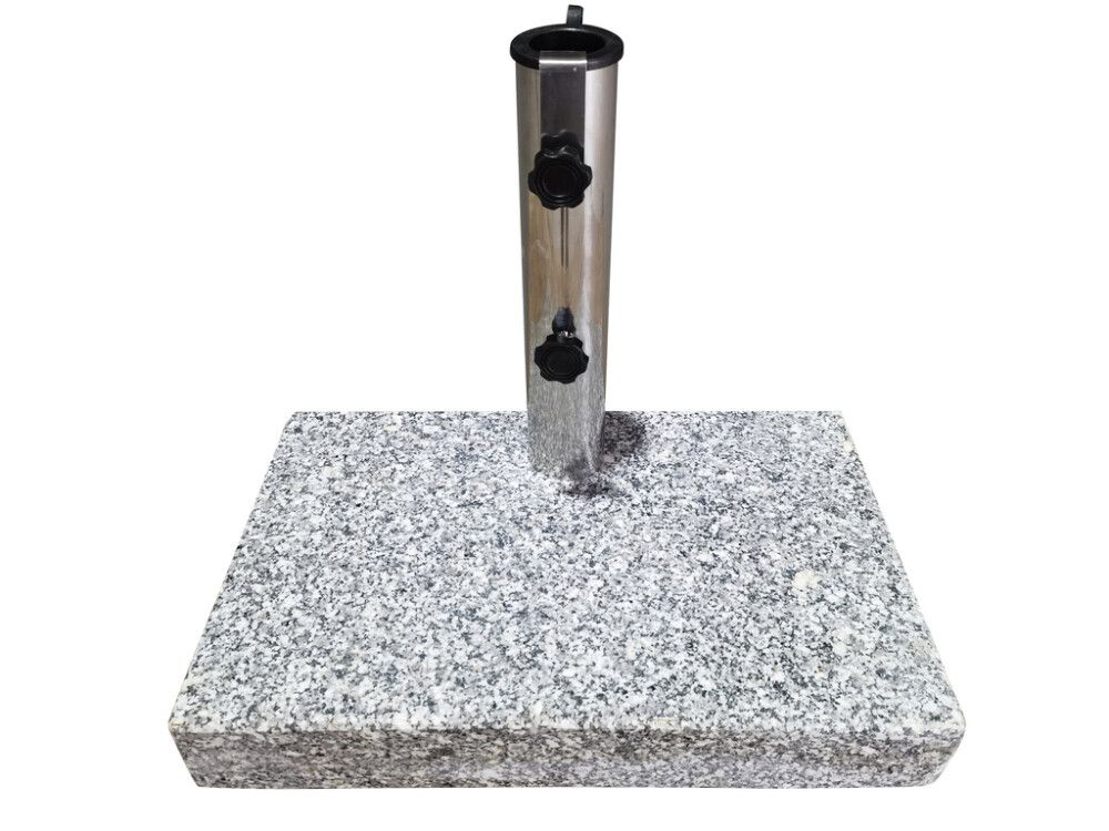 Sólhlífarfótur á hjólum 25kg 45x28cm granít