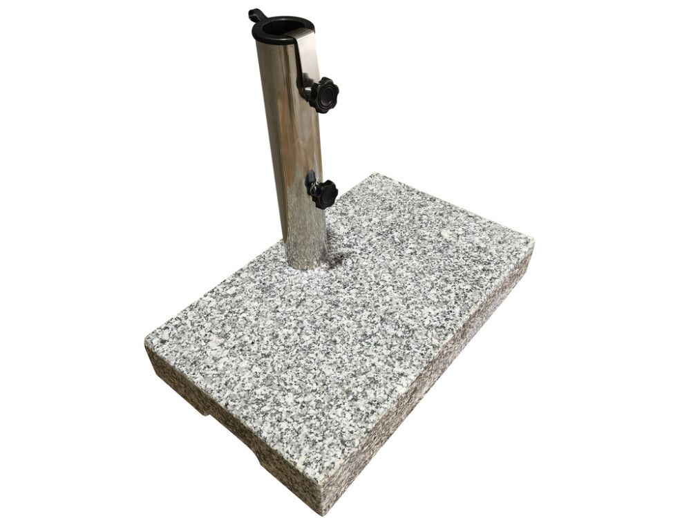 Sólhlífarfótur á hjólum 25kg 45x28cm granít