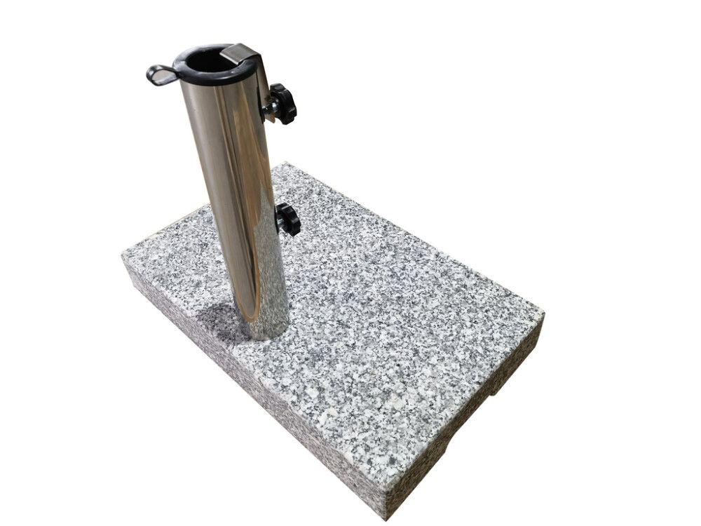 Sólhlífarfótur á hjólum 25kg 45x28cm granít