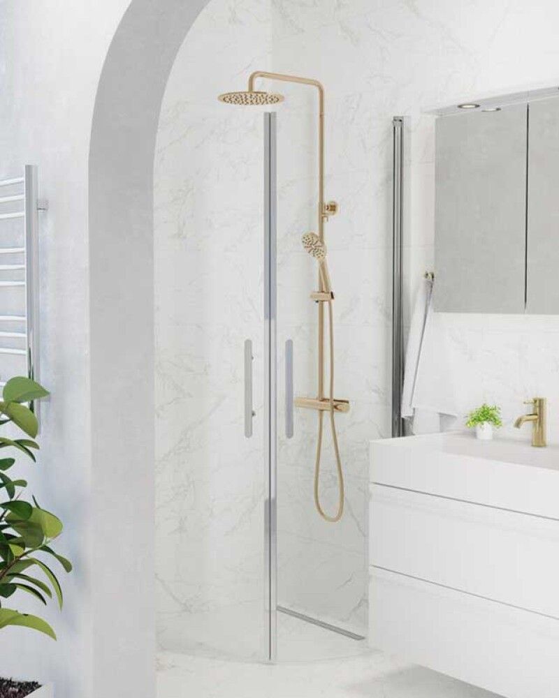 Sturtusett Dueodde Ø25 cm burstað messing 118 cm Skärgård