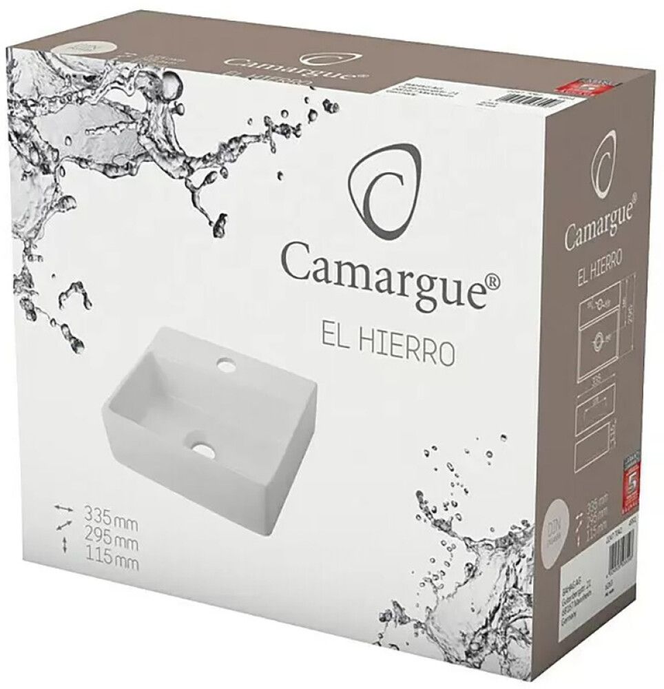 Handlaug 33,5x29,5 cm Camargue El Hiero