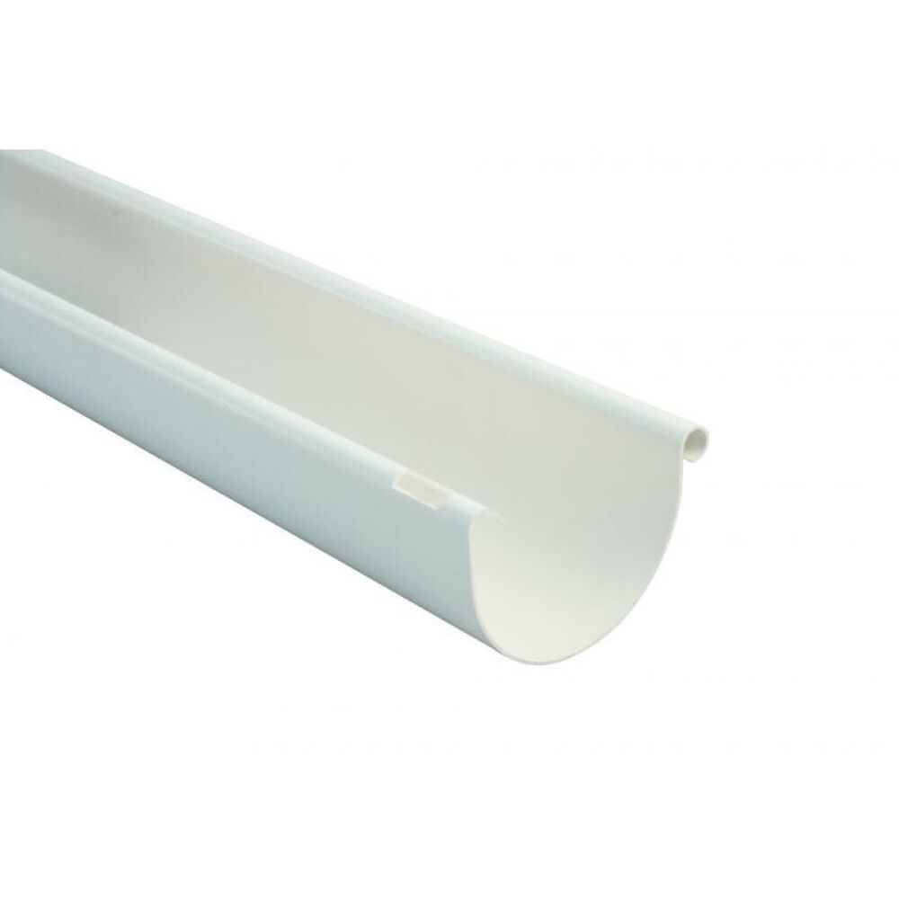 Þakrenna 100mm 2m hvít