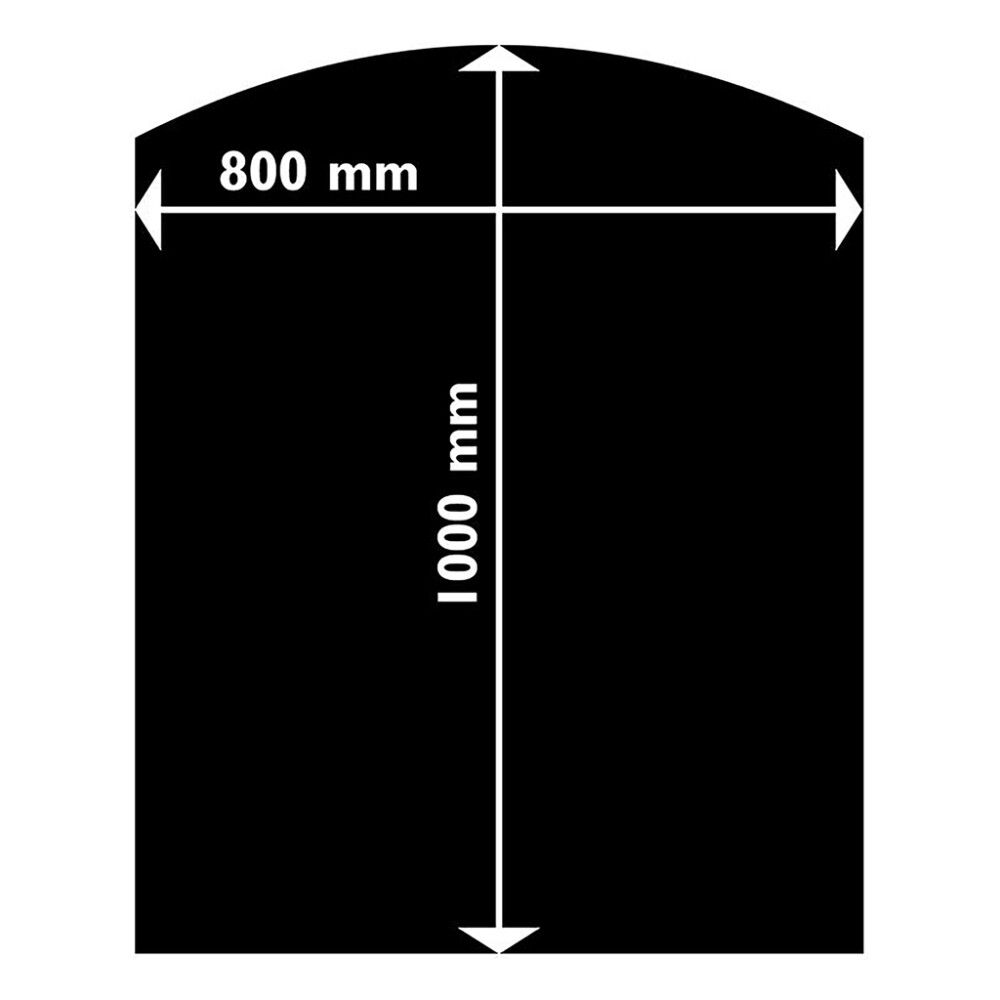 Gólfplata fyrir kamínu stál Aduro 100x80 cm