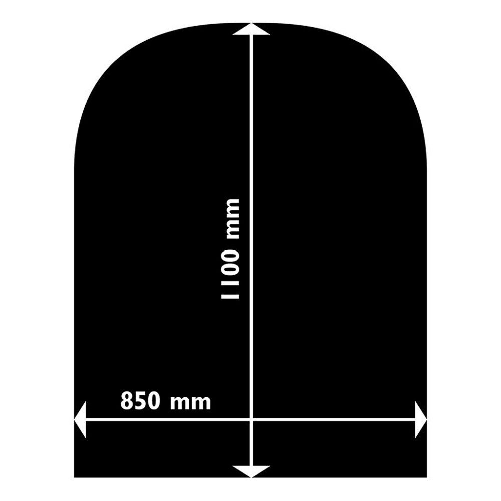 Gólfplata fyrir kamínu stál Aduro 110x85 cm