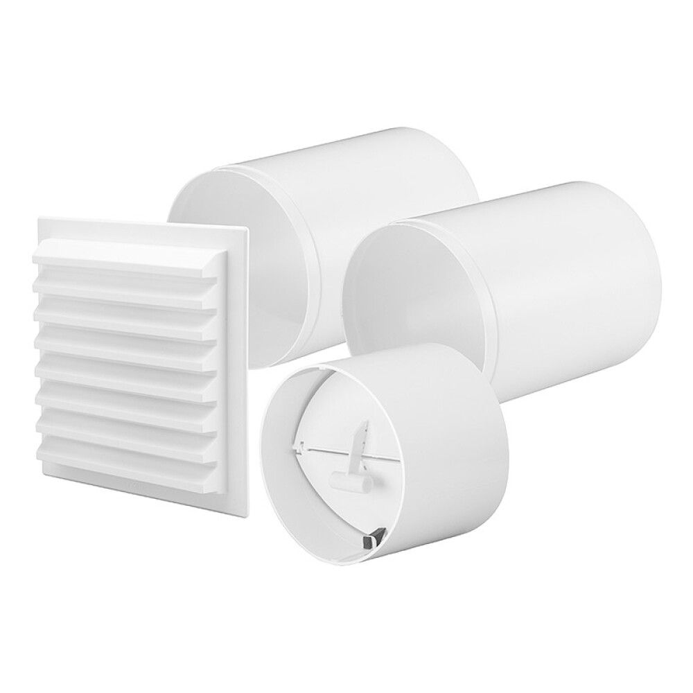 Loftventil sett fyrir útvegg Ø125mm YVG125 hvítt