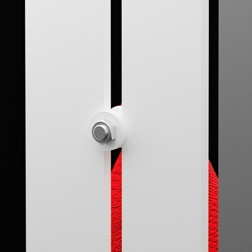 Handklæðaofn með spegli 180x55 cm Tokio hvítur