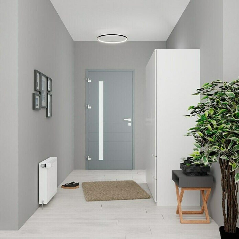 Miðstöðvarofn tvöfaldur 500x600 mm hvítur