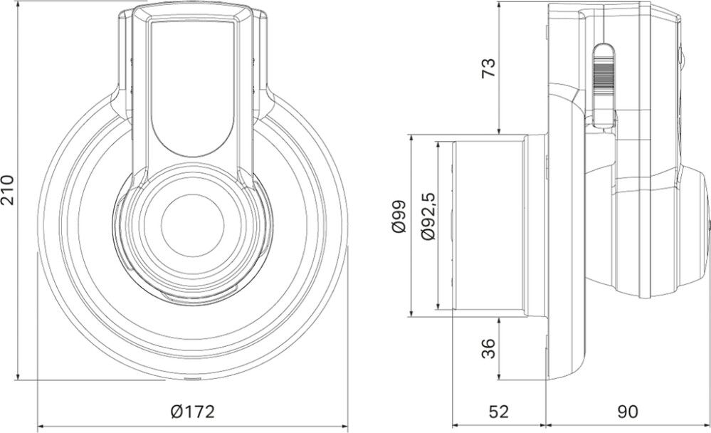 Baðvifta Ø100–140mm PAX Fresh Passad
