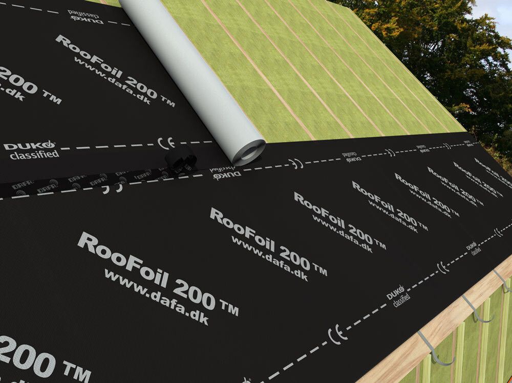 Þakundirlag RooFoil 200 Dafa 50x1,5m
