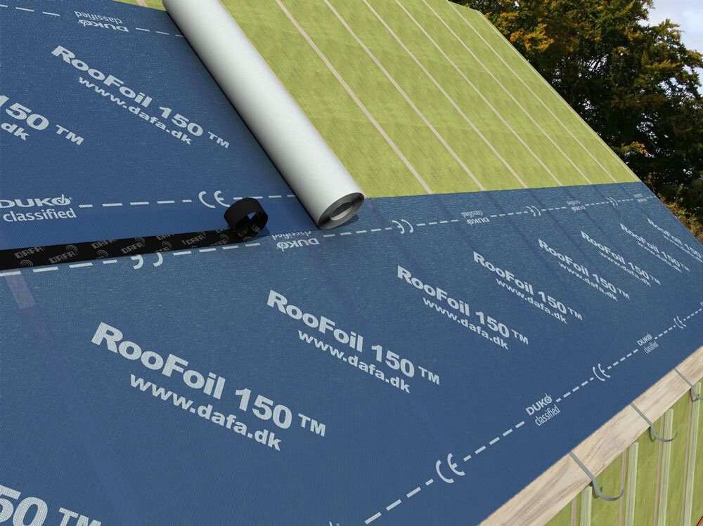 Þakundirlag RooFoil 150 Dafa 50x1,1m